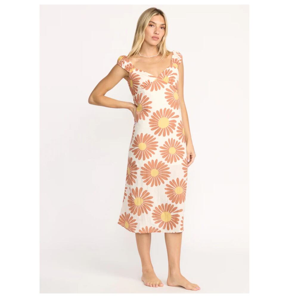 Billabong Shine On Midi Dress Size Large